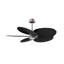 Alessandra Tropical - Five Blade Ceiling Fan - Integrated LED -Matte Black Finish -Light Blue Blades-968185004-968184992