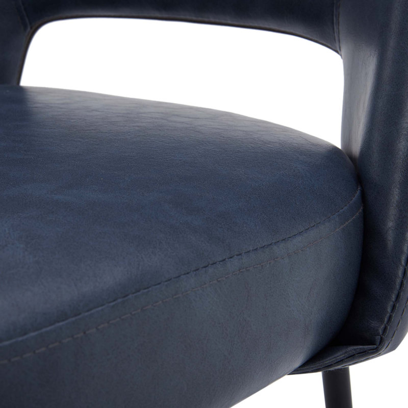Tabouret de comptoir 26 po Kazlyn, Bleu
