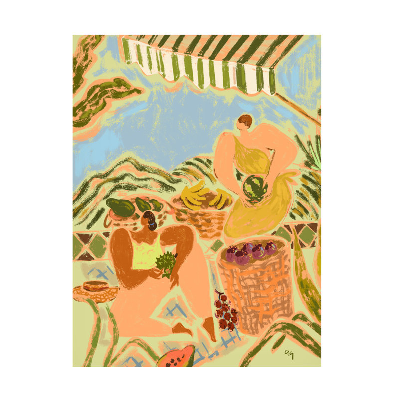 «Fruit Stand On Canvas» par Arty Guava, H 32 po x l 24 po x P 2 po