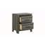 Table de chevet 2 tiroirs de style moderne en bois