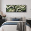 Impression sur toile encadrée, vert olive foncé, abstrait, moderne et contemporain-131099749-131099751