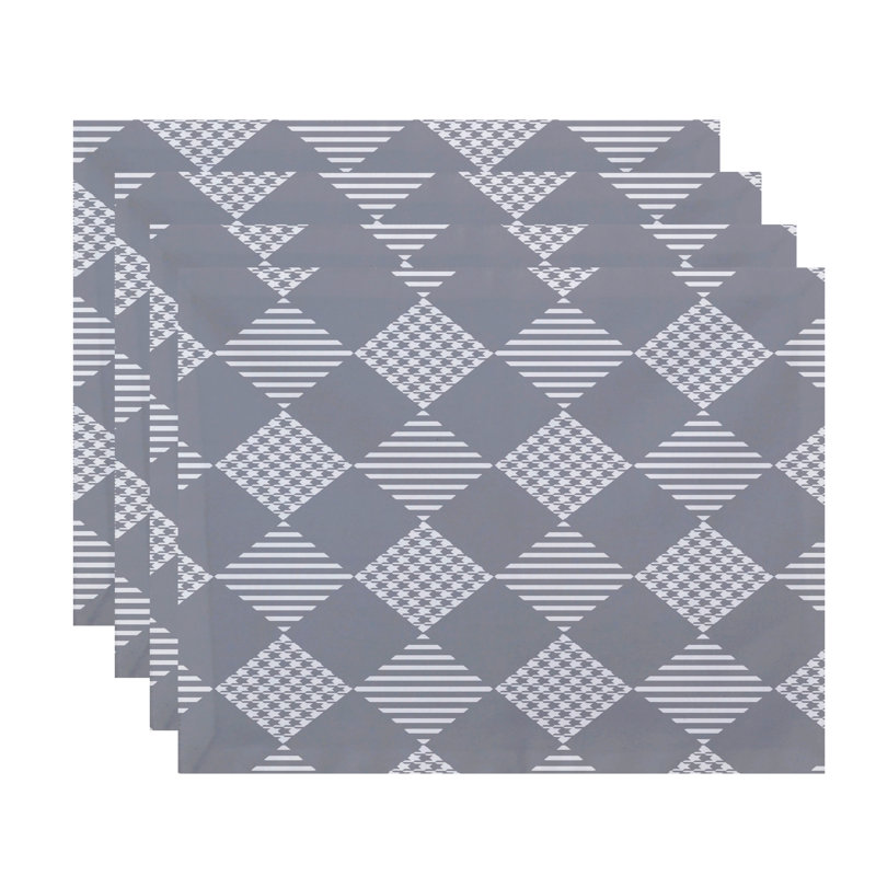 Ensemble de napperons 4 pièces, Gris