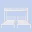 Triple lit superposé pour enfants, 3 lits superposés pour 3 personnes, lits superposés en métal, séparé en 3 lits simples, structure à bruit réduit-130170164