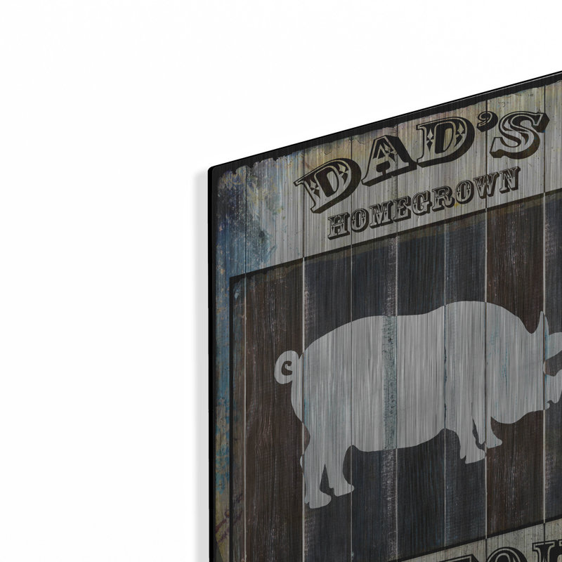 «Dads BBQ 2» par Lightbox Journal, art mural en métal, H 16 po x l 12 po