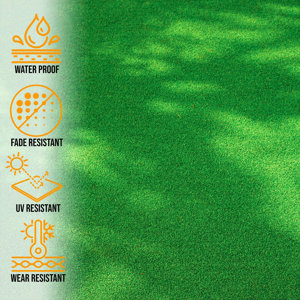 Primrue Artificial Grass Turf Indoor Outdoor Faux Grass Rug With ...