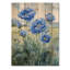 Pivoines bleues océaniques dans le champ I - décoration murale en bois de pivoines - sur bois de pin naturel-2038710806