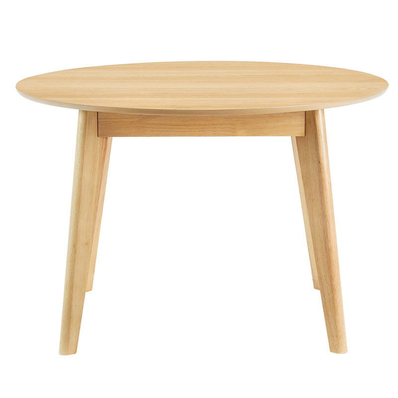 Modway Vision Round Wood Kitchen and Dining Table in Oak, 45'' W x 45'' L