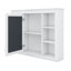 Armoire à pharmacie murale avec miroir, 6 tablettes ouvertes-1082555940