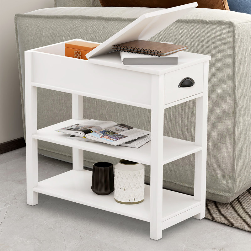 Jameal Nesting Tables with Storage, White
