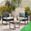 Outdoor 2 Seat And Square Table Bistro Set for Modern Gardens-82939334