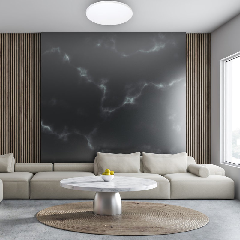 Siena Plastic LED Flush Ceiling Light