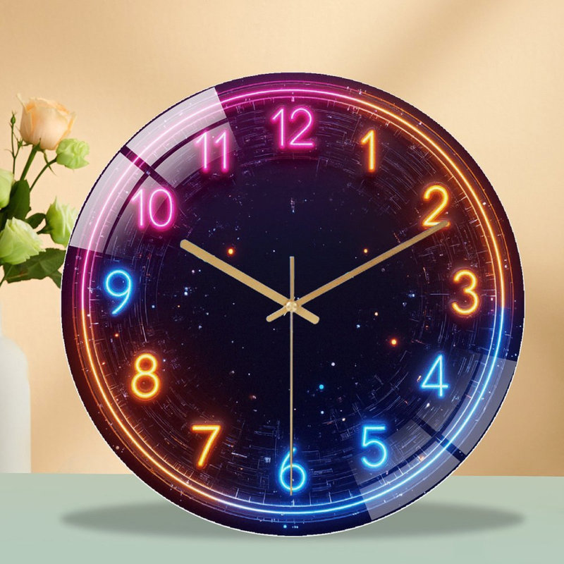 Horloge murale Neon