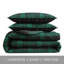 Ensemble d'édredon en coton tartan vert Eddie Bauer-40789508