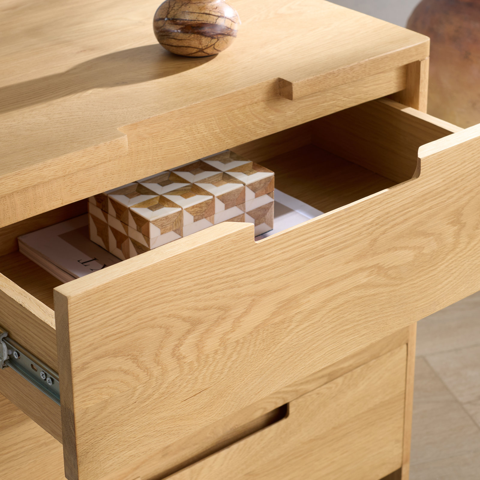 Rosita Oak Nightstand
