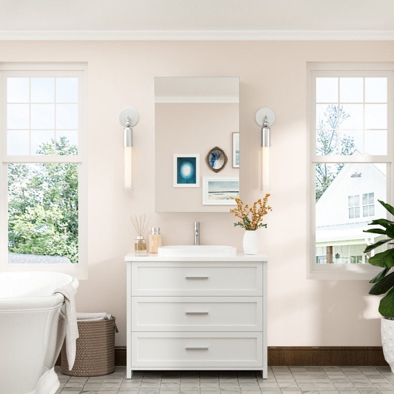 Armoire à pharmacie Husai, Argent argent, H 32 po x l 20 po x P 4,3 po