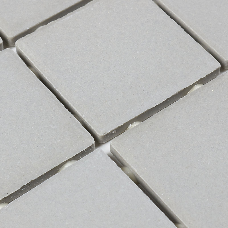 Carreau de mosaïque en porcelaine 12 po x 24 po Dalton, Gris désert