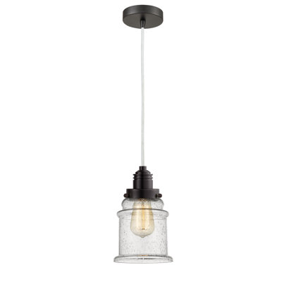 Luminaire suspendu en forme de cloche à 1 lumière Cecil