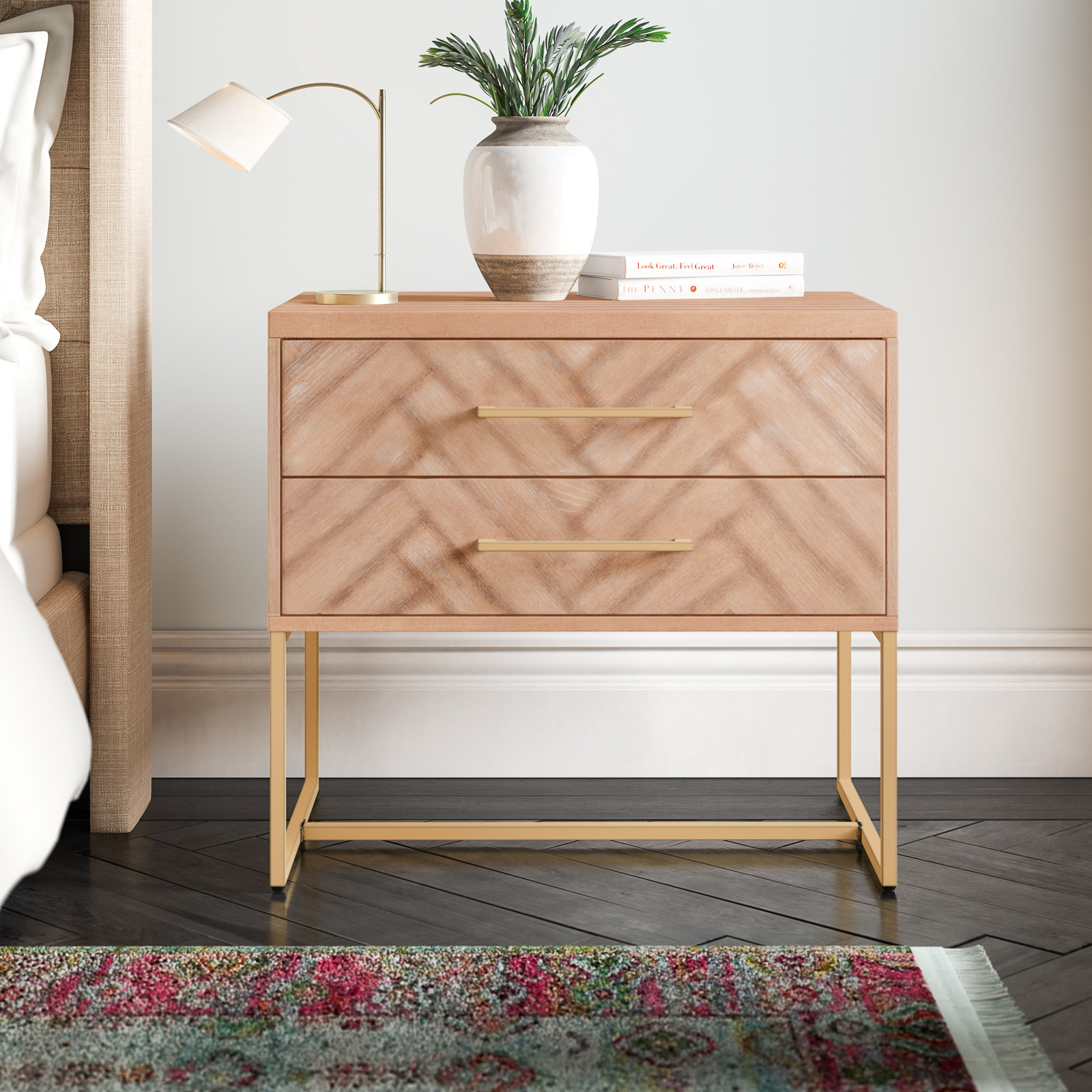 Sheldon Nightstand, Oak