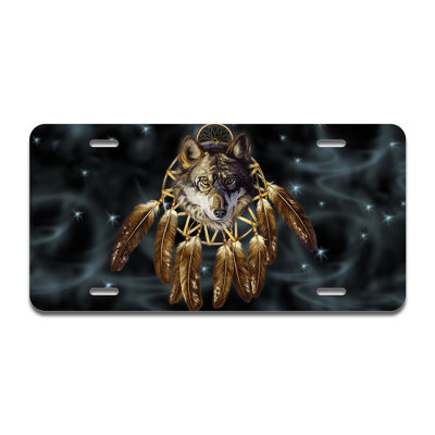 Wolf Dreams Aluminum Plate Frame