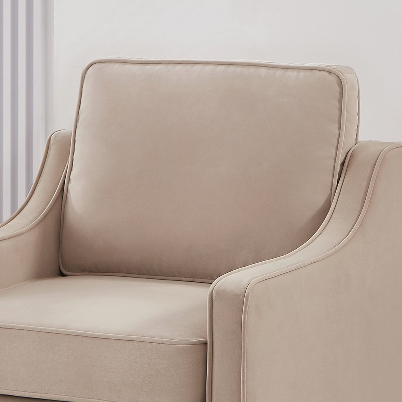 Fauteuil moderne, fauteuil simple de salon, Taupe
