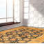 Tapis unique en laine noué à la main ushak brun nouvel âge 10 pi x 13 pi 7 po