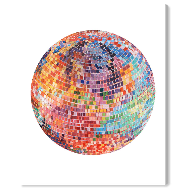 «Eyja Disco Ball I» sur toile, H 20 po x l 16 po x P 0,8 po