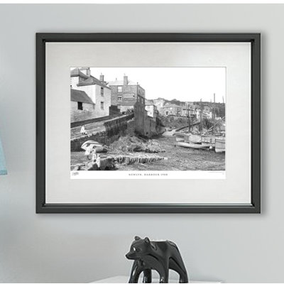 Newlyn, Harbour 1908 - Single Picture Frame Print