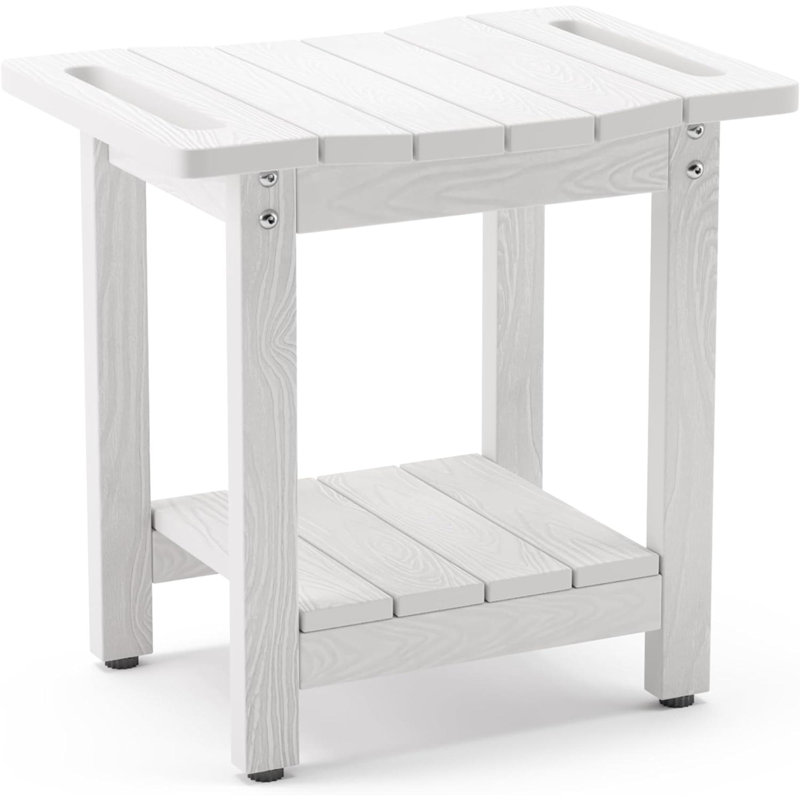 Tabouret d'appoint Alban, Blanc