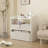 3 Fabric Storage Bins End Table Storage Organizer