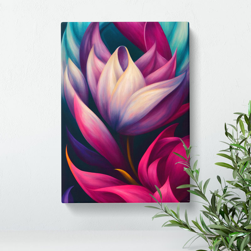 Thrilling Flower - Wrapped Canvas, 50cm H x 35cm W x 3cm D