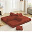 Lit-couchette pliable 3-en-1 de 78,5 po à 5 places en 1 bricolage, velours côtelé ergonomique 51