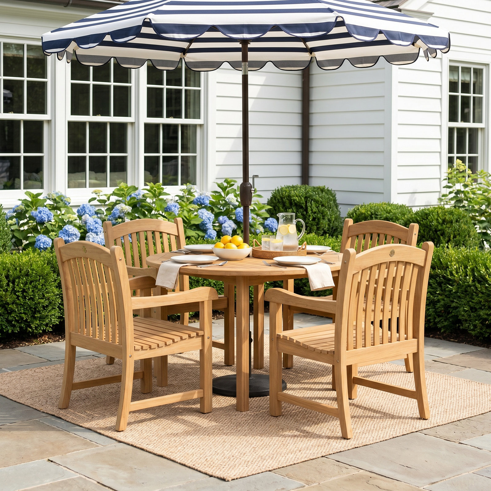 Analiah 47'' Round 4 - Person Outdoor Dining Set