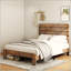 Base de lit, base de lit plateforme en bois, grand rangement sous le lit-1598836579
