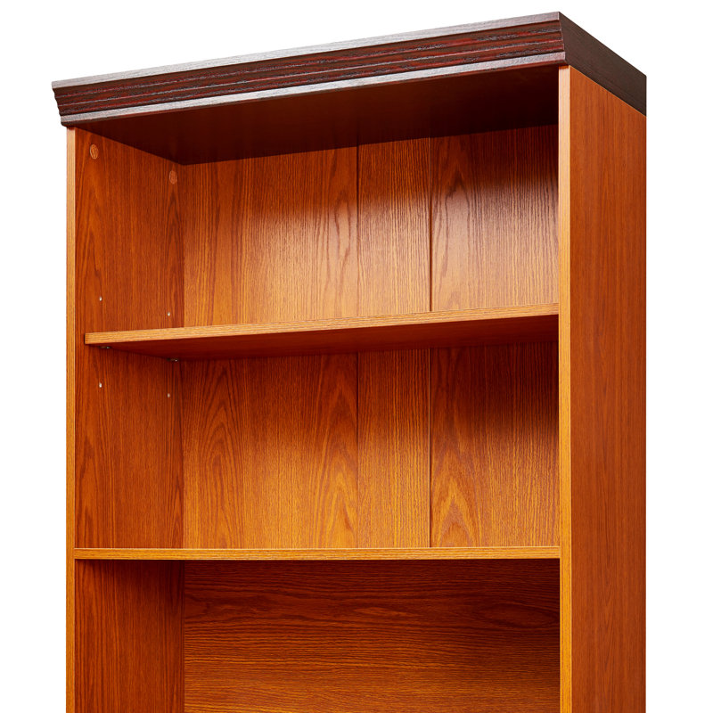 Grandes bibliothèques avec rangement, tablettes ajustables en bois aggloméré pour une maison moderne
