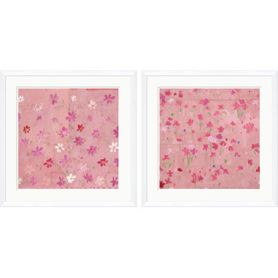 Pervenche And Coquelicots (Var. 1) Set Print by Paule Marrot