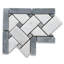 5" x 6" Marble Basketweave Mosaic Wall & Floor Tile