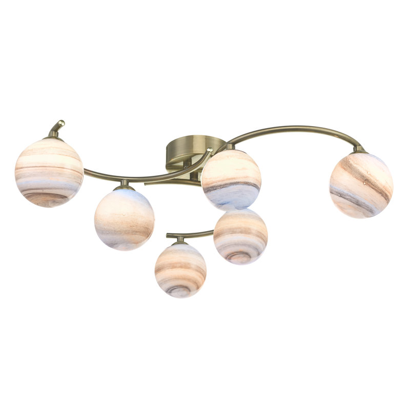 Flush Mount, Antique Brass