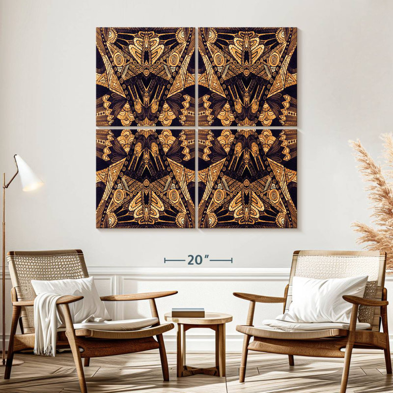 Or art déco Kerner, H 57 po x l 57 po