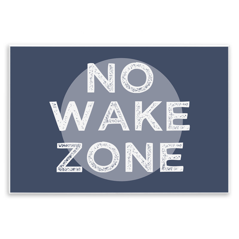 «No Wake Zone», art texturé sur toile surdimensionné à motif de mots grunge par Daphne Polselli, Toile