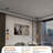 Modern Industrial Linear Pendant Light with Clear Glass Shade,1Pcs