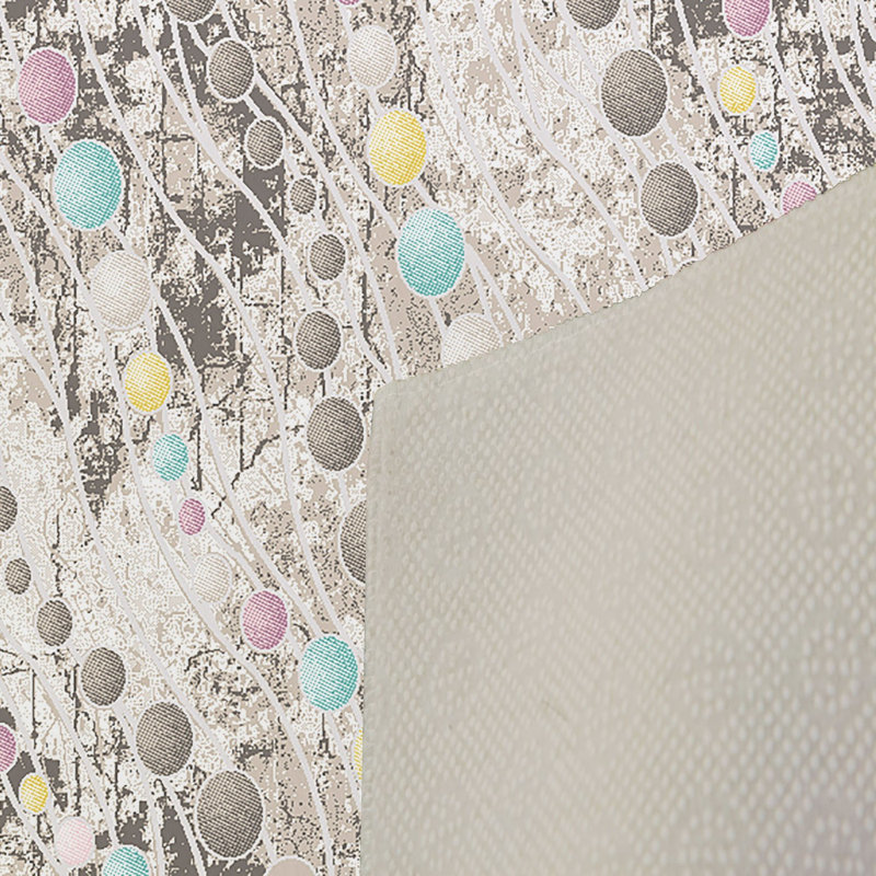 Tapis tissé élégant, 100% polyester, hauteur des poils: 0,3 po | Antibactérien et antidérapant, impression numérique 3D | Lavable à la machine, parfait pour la décoration intérieure, le salon et la chambre à coucher