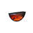 23.62"Black U-shaped Embedded Simulated lame Decorative Electric Fireplace-118373410