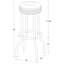 Tabouret de bar pivotant rembourré en métal (ensemble de 2)-125536046