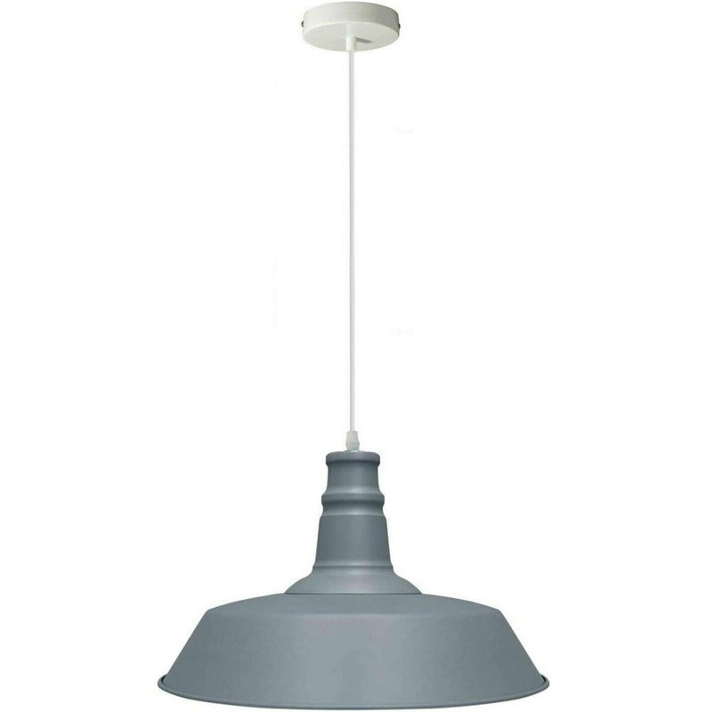 1 - Light Single Pendant, Grey
