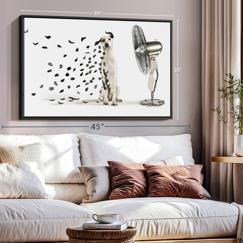 " Windblown Dalmatian Spots " Print, 37" H x 25" W