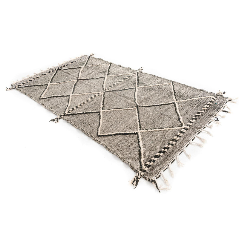 Tapis noir et blanc Julian