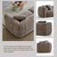 Canapé 102,36 po en chenille taupe-129982398