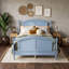 Lit plateforme en bois avec tête de lit, pied de lit et lattes-133591637-133591639