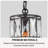 Baconton 1- Light Crystal Matte Black Pendant Light