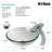 Clear Glass Circular Vessel Bathroom Sink with Faucet-3414030
